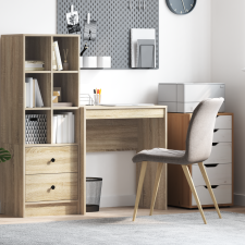 vidaXL Íróasztal Sonoma tölgy Szerelt fa 70 x 40 x 76 cm Strapabíró íróasztal
