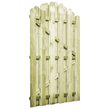 vidaXL ívelt kertkapu FSC-tanúsított impregnált fenyőből 100x150 cm kerti dekoráció