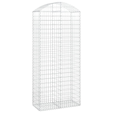 vidaXL íves horganyzott vas gabion kosár 100x50x220/240 cm (153441) kerti tárolás