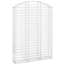 vidaXL íves horganyzott vas gabion kosár 150x30x200/220 cm (153450) kerti tárolás