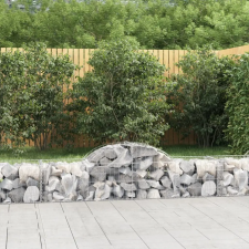 vidaXL íves horganyzott vas gabion kosár 200x50x40/60 cm kerti tárolás