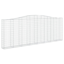 vidaXL íves horganyzott vas gabion kosár 400x30x140/160 cm (153407) kerti tárolás
