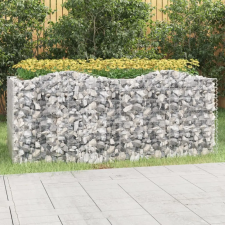 vidaXL íves horganyzott vas gabion magaságyás 200 x 100 x 100 cm kerti dekoráció