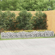 vidaXL íves horganyzott vas gabion magaságyás 400x50x50 cm kerti tárolás