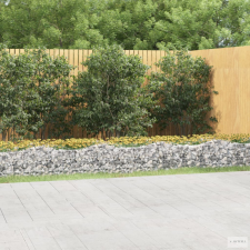 vidaXL Íves horganyzott vas gabion magaságyás 800x100x50 cm kerti tárolás