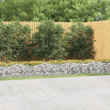 vidaXL íves horganyzott vas gabion magaságyás 800x50x50 cm kerti tárolás