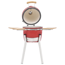 vidaXL Kamado kerámia füstölővel kombinált grillező 76 cm (316097) grillsütő
