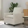 vidaXL Kanapé Krémszínű 76 x 81 x 87,5 cm Bársony