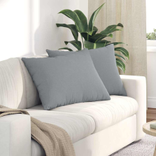 vidaXL Kanapé párnák Világosszürke szövet lakástextília