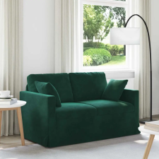 vidaXL Kanapé Sötétzöld 138 x 78 x 80 cm Bársony bútor