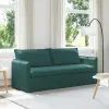 vidaXL Kanapé Sötétzöld 196 x 82 x 85 cm szövet