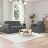 vidaXL Kanapé Szett 2 pcs Sötétszürke 158 x 78 x 80 cm szövet