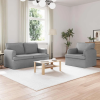 vidaXL Kanapé Szett 2 pcs Világosszürke 144 x 80 x 85 cm szövet