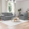  vidaXL Kanapé Szett 2 pcs Világosszürke 175 x 82 x 80 cm szövet