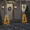 vidaXL karácsonyi fa fénydekoráció cövekkel 115 LED 90 cm