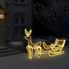 vidaXL karácsonyi rénszarvas és szán hálós díszvilágítás 432 LED-del karácsonyi dekoráció