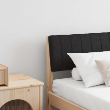 vidaXL Kárpitozott fejtámla Fekete 180 cm Tömör fenyőfa ágy és ágykellék