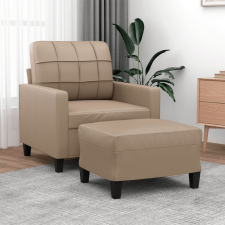 vidaXL kávészínű műbőr kanapéfotel lábtartóval 60 cm bútor