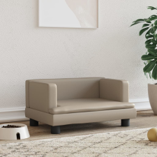 vidaXL kávészínű műbőr kutyaágy 60 x 40 x 30 cm szállítóbox, fekhely kutyáknak