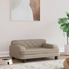 vidaXL kávészínű műbőr kutyaágy 70 x 45 x 30 cm szállítóbox, fekhely kutyáknak