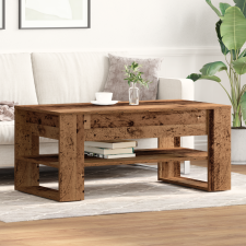 vidaXL Kávézóasztal Régi Fa 102x55x45 cm Műanyag bútor