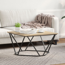 vidaXL Kávézóasztal Sonoma Tölgy 80x80x45 cm Műanyag bútor
