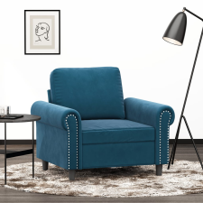 vidaXL kék bársony kanapéfotel 60 cm bútor