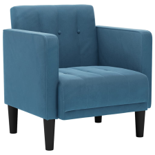 vidaXL kék bársony kanapészék karfás szék 53 cm (4100552) bútor