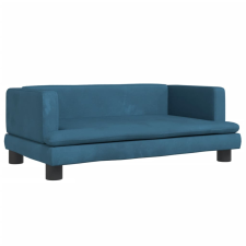 vidaXL kék bársony kutyaágy 80 x 45 x 30 cm (171894) szállítóbox, fekhely kutyáknak