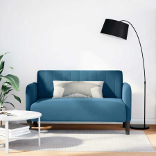 vidaXL kék bársony loveseat kanapé 109 cm bútor