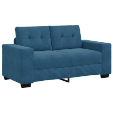 vidaXL kék bársony loveseat kanapé 120 cm (4105119) bútor