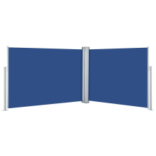 vidaXL kék behúzható oldalsó napellenző 100 x 1000 cm (48476) kerti bútor