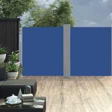 vidaXL kék behúzható oldalsó napellenző 170 x 600 cm kerti bútor
