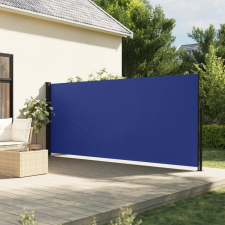 vidaXL kék behúzható oldalsó napellenző 180 x 600 cm kerti bútor