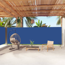 vidaXL Kék behúzható oldalsó napellenző 200 x 1000 cm kerti bútor
