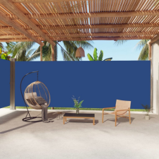 vidaXL Kék behúzható oldalsó napellenző 220 x 1000 cm kerti bútor