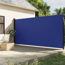 vidaXL kék behúzható oldalsó napellenző 220 x 600 cm kerti bútor