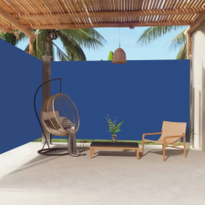 vidaXL Kék behúzható oldalsó napellenző 220 x 600 cm kerti bútor