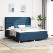 vidaXL Kék Boxspring Ágy Matraccal 180x200 cm Szövet ágy és ágykellék