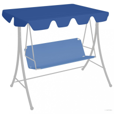 vidaXL Kék csere ponyva kerti hintaágyhoz 150/130 x 105/70 cm kerti bútor