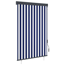 vidaXL kék és fehér kültéri roló 120 x 250 cm lakástextília