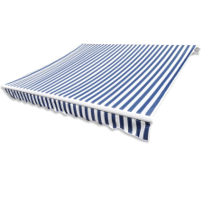 vidaXL kék és fehér napellenző ponyva 350 x 250 cm kerti bútor