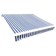 vidaXL Kék és fehér napellenző ponyva 350 x 250 cm kerti bútor