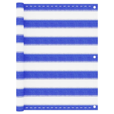vidaXL kék-fehér HDPE erkélytakaró 75 x 300 cm kerti bútor