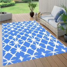 vidaXL kék-fehér PP kültéri szőnyeg 80 x 150 cm lakástextília