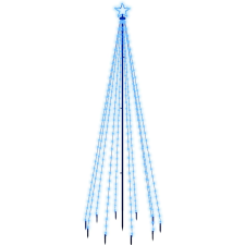 vidaXL kék fényű karácsonyfa tüskével 310 LED-del 300 cm (343557) műfenyő