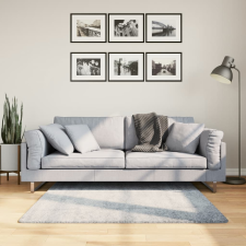 vidaXL kék hosszú szálú bozontos modern szőnyeg 120 x 120 cm lakástextília