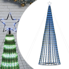 vidaXL kék karácsonyfa fénykúp 688 LED 300 cm (358070) karácsonyfa izzósor