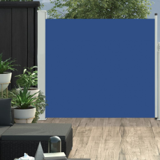 vidaXL Kék kihúzható oldalsó teraszi napellenző 170 x 300 cm kerti dekoráció