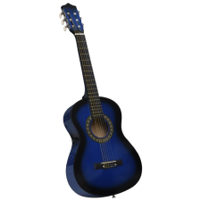 vidaXL kék klasszikus gitár kezdőknek és gyerekeknek 1/2 34" gitár és basszusgitár